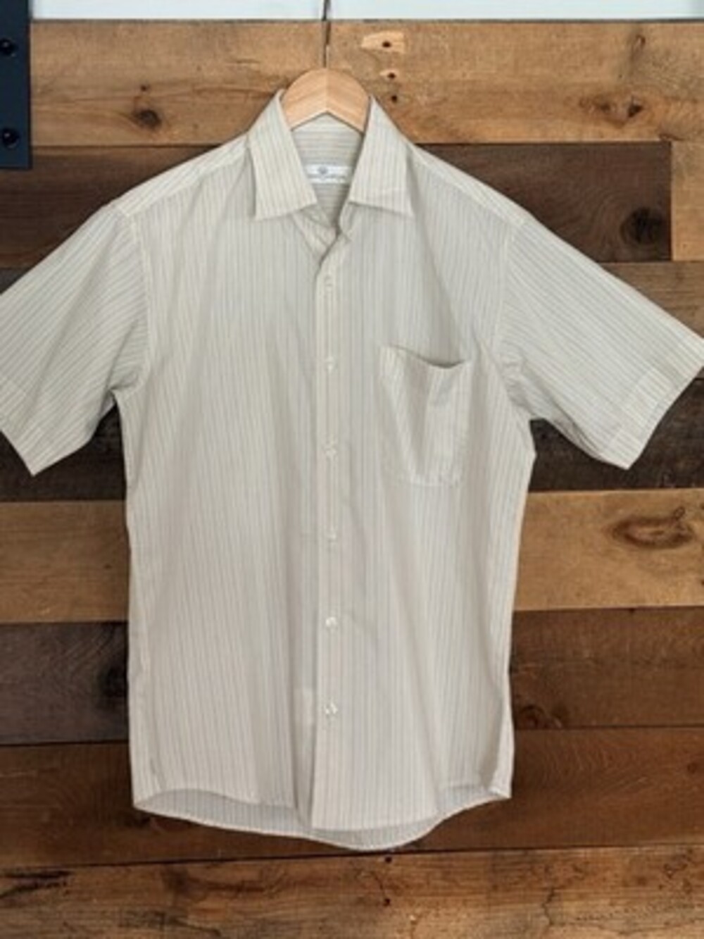 Vintage Giovanni Valentino Italy Shirt Mens 46 M Button Up 0539